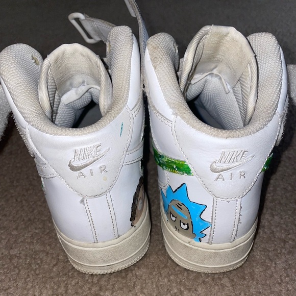 Rick & Morty custom Nike Air Force 1 high-top - Picture 9 of 12